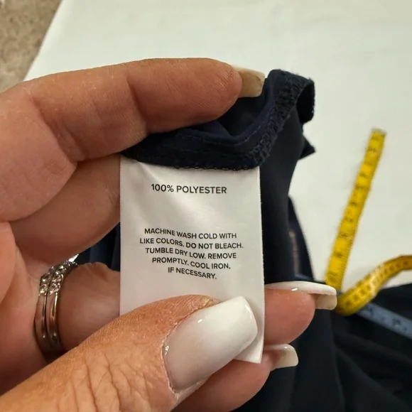 Brook Brothers Elegant Navy Blue Women's long sleeve  blouse size XL - Picture 9 of 9